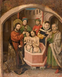 Der Heilige Bartholomäus tauft